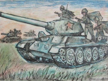 Война рисунок карандашом