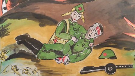 Военный подвиг рисунок