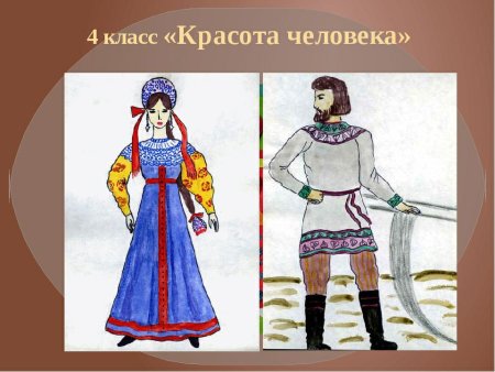 Красота человека изо 4 класс