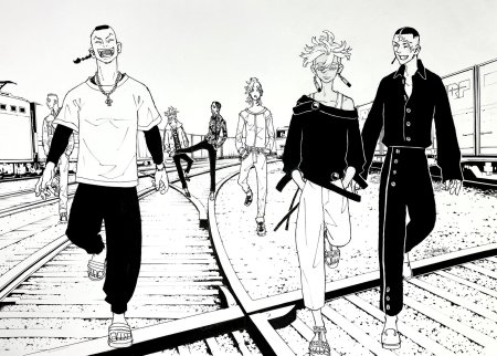 Раскраска аниме Токийские Мстители