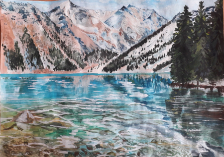 Природа Казахстана рисунки