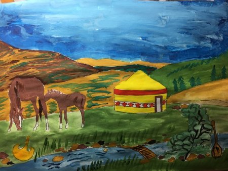 Рисование горы в детском саду