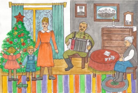 Партизан рисунок