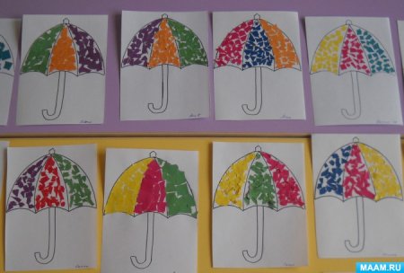 Отпечатки листьев