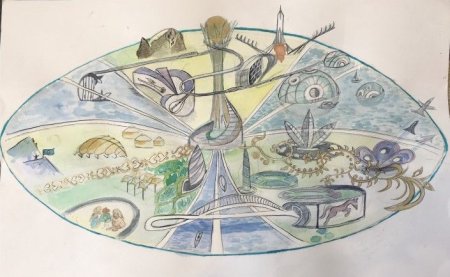 Современный Казахстан рисунки