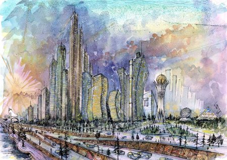 Город будущего Графика