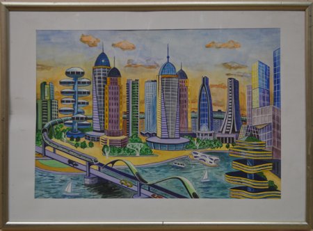 Эскиз города будущего