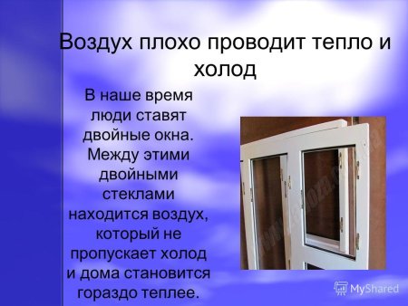 Воздух проводит тепло