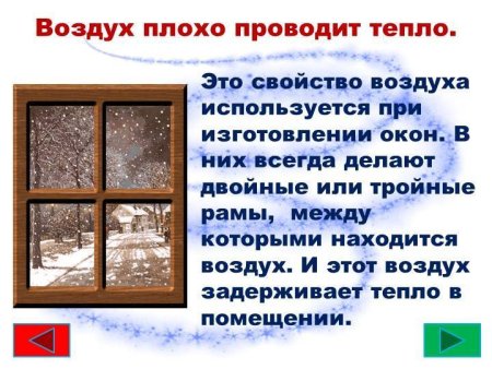 Воздух проводит тепло
