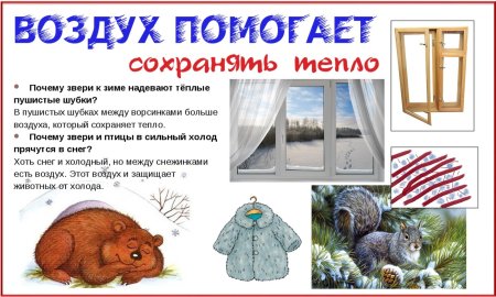 Воздух плохо проводит тепло