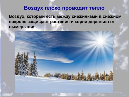 Воздух пропускает тепло