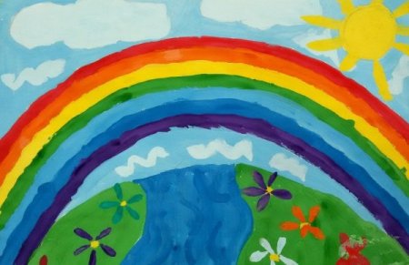 Яркие детские рисунки