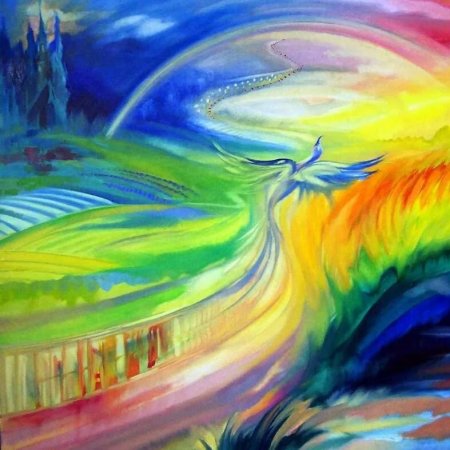 Радуга рисунок красками