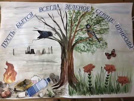 Плакат на тему макулатура