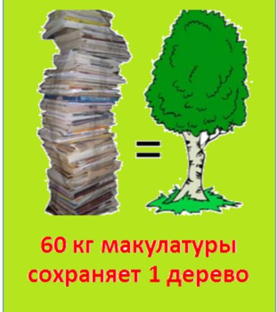 Рисунок на тему сбор макулатуры