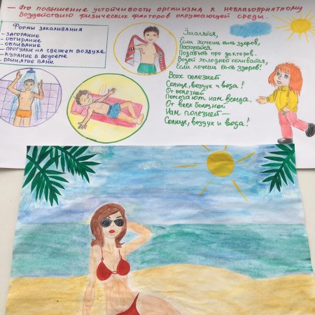 Рисование солнце воздух и вода