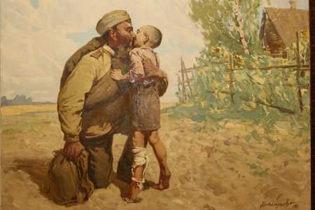 Художник Дмитрий Васильев Возвращение с фронта