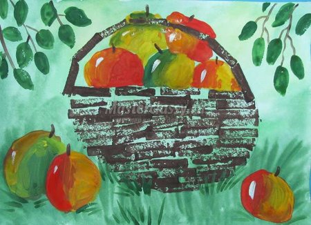 Рисование на тему фрукты