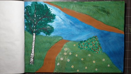 Родные просторы рисунок