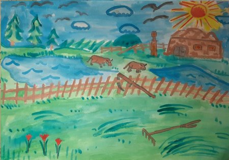 Рисунок на тему природа