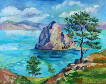 Озеро Байкал живопись