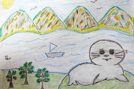 Рисунок Байкала для детей