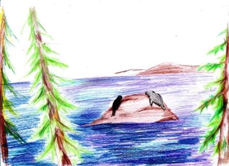 Рисунок на тему пейзаж