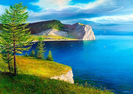 Горы карандашом