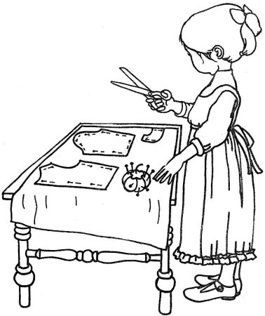 Рукоделие раскраска