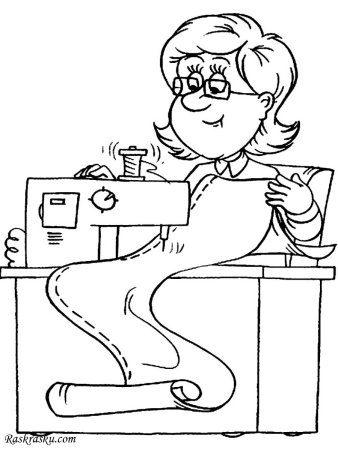 Профессии раскраски для детей