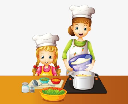 Раскраска дети в столовой