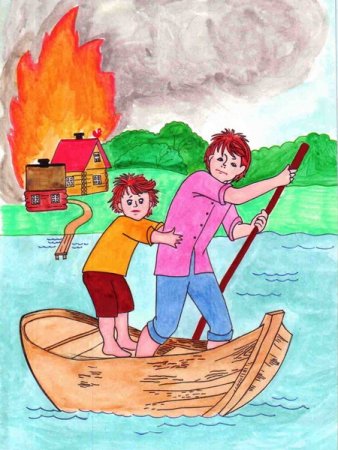 Рисунок спасение человека