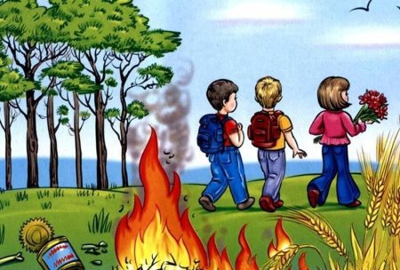 Пожарная безопасность в лесу для детей