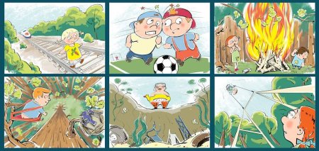 Дети мусорят в лесу