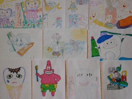 Рисование Здоровые зубы