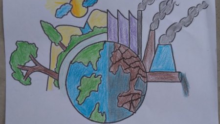 Рисунок на тему загрязнения планеты