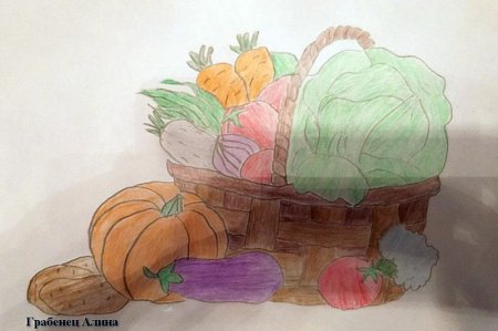 Дары осени рисунки детей
