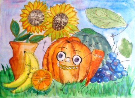 Рисование осенние дары