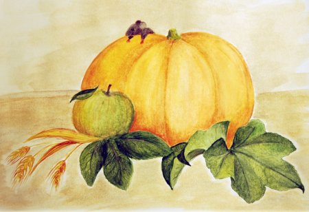 Рисование осенние дары