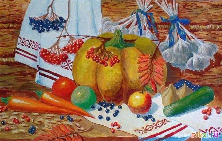 Рисование осенние дары