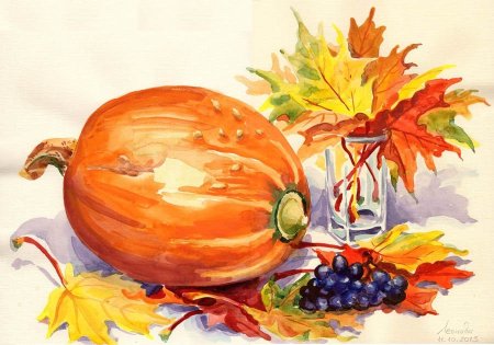 Рисование осенний урожай