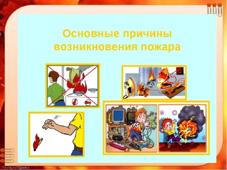 Электроприборы причина пожара