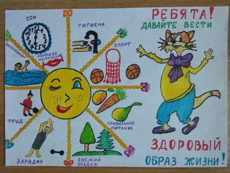 Детские рисунки на тему здоровый образ жизни