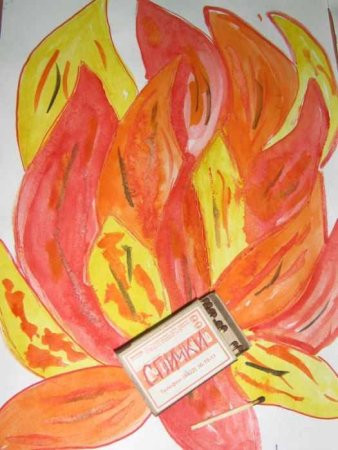 Детям спички не игрушка рисунки на конкурс