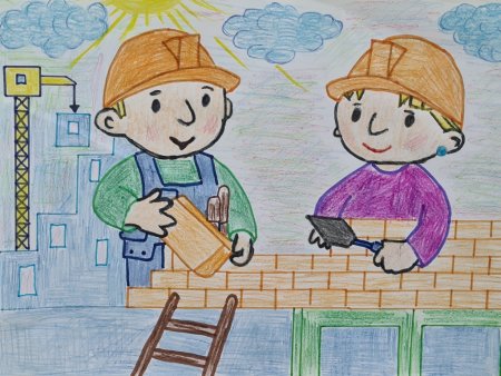 Строитель рисунок