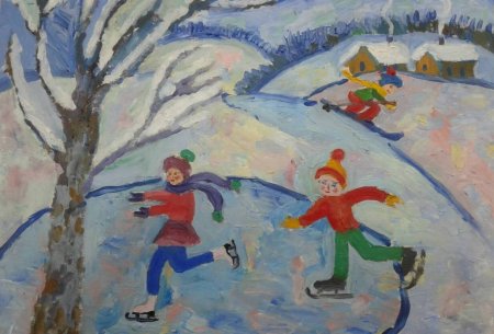 Рисунок на тему зима