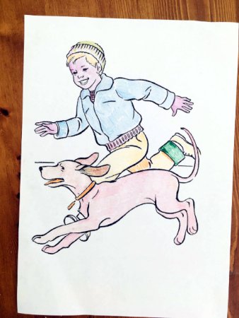 Рисунок на тему собака друг человека