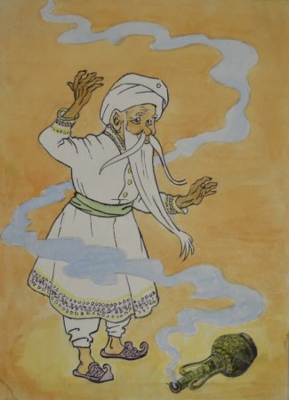 Старик Хоттабыч иллюстрации Анатолия Елисеева