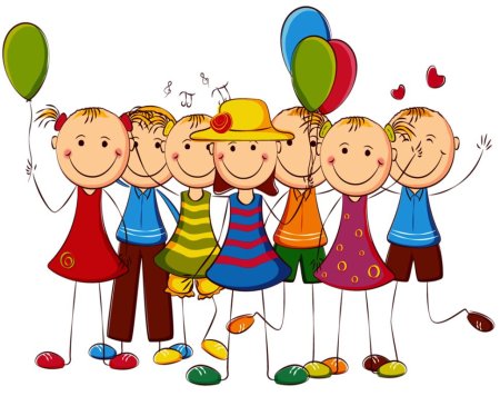 Группа детей мультяшная