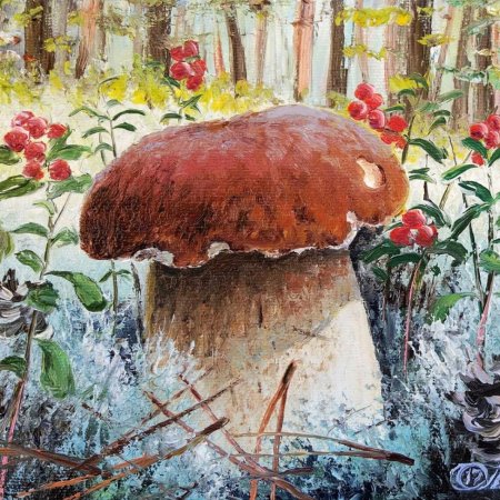 Картины Олега Пятина грибы